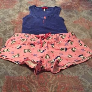 NWOT Sleep Riot Pug Hug Pajamas